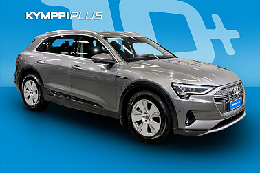 Audi e-tron 55 quattro ** Ilma-alusta / ACC / Nahka-alcantara / Urheiluistuimet / Matrix / Vetokoukku ** - 95 kWh, 417 km WLTP, akkutesti 90/100, 155 kW pikalataus, huollettu