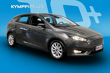 Ford Focus 1,0 EcoBoost 125 hv Start/Stop M6 Titanium 5-ovinen** Jakopää juuri tehty! / Lämpöpaketti / Tutkat / Koukku / Vakkari ** - Jakohihna vaihdettu 07/2025 – huoletonta ajoa hyvin varustellulla Focuksella, toimi heti!