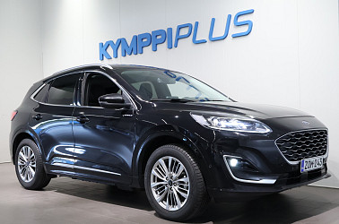 Ford Kuga 2,5 Ladattava hybridi (PHEV) 225hv CVT FWD Vignale 5-ovinen ** Matrix-Led / Hud / Keyless / Vetokoukku ** - Yksiomisteinen Suomiauto merkkiliikkeen huoltohistorialla ja kattavalla Vignale-varustelulla.