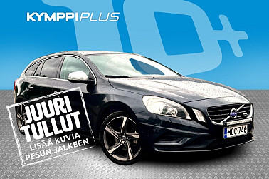 Volvo V60 D3 R-Design aut * Keyless / Koukku / Webasto * - RAHOITUSKORKO tähän autoon vain 1,99% - Sähköpenkki muistilla / Xenon / Tutka / Puolinahat