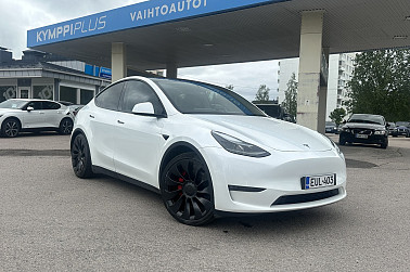 Tesla Model Y Performance ** / Matrix Led / Lämpöpumppu / Koukku / 2x vanteet ja renkaat / ** - Tesla Model Y Performance – suorituskykyä, tyyliä ja teknologiaa yhdessä paketissa!