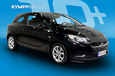 Opel Corsa 3-ov EXCITE 1,0T ecoFLEX Start/Stop 66kW MT6 ** Eber / Lämpöratti / Tutka takana / Automaattinen ilmastointi ** - Hyvin varusteltu, taloudellinen Suomi-Corsa lisälämmittimellä ja huoltokirjalla!