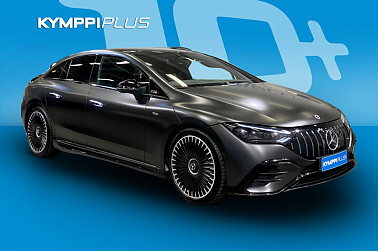 Mercedes-Benz EQE Mercedes-AMG EQE 53 4MATIC **Panorama / Digital Light / AMG Ride Control / 2x renkaat vanteilla** - AMG-tehoa, sähköistä ylellisyyttä ja älykkäitä varusteita – tämä auto tarjoaa kaiken.
