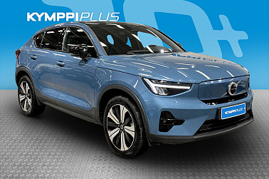 Volvo C40 Recharge Single Ultimate aut ** 1 omistaja / 2 x renkaat / ACC / LED / Lasikatto / 360 Kamera ** - Tehokas, hyvin varusteltu ja lämmin talviauto pitkällä toimintamatkalla.