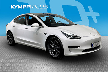 Tesla Model 3 Long Range ** / Acc / Lasikatto / P. Kamera / ** - RAHOITUSKORKO tähän autoon vain 3,89% - / Vetokoukku / 2x vanteet ja renkaat / Suomi-auto! /