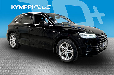 Audi Q5 S-Line Launch Edition 55 TFSI e quattro S tronic ** Vetokoukku / Matrix LED / S-Line paketti / Urheiluistuimet - Uudet kesärenkaat / Sähkötoiminen takaluukku handsfree toiminnolla / SoH 84,3 % / Adapt. vakkari