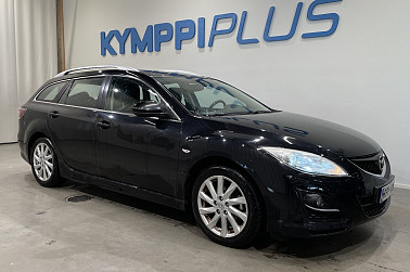 Mazda Mazda6 Sport Wagon 2,0 Touring Business 5AT 5ov WM2 ** Suomi-auto / Vakkari / Koukku - Siisti, tilava ja huollettu Suomi-auto bensakoneella, ilmastoinnilla ja vetokoukulla – KymppiPlus Oulusta tai kotiin toimitettuna!