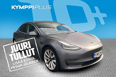 Tesla Model 3 Long-Range Dual Motor AWD - SOH 82,7% / Lasikatto / Autopilot / Spotify / 2x renkaat
