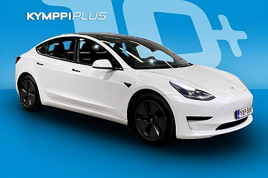 Tesla Model 3 Standard Range Plus **2x renkaat vanteilla / Lasikatto / ACC** - Tesla Model 3 2021 nyt Vantaalla – huippukuntoinen, sähköllä jopa 448 km!