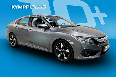 Honda Civic Sedan 182 hv Sport AT ** Suomi-auto / Adaptr. Vakkari / Digimittaristo / Peruutuskamera - Huippuvarusteltu ja sporttinen Honda Civic Sedan – 182 hv, digimittaristo, adaptiivinen vakkari ja peruutuskamera!