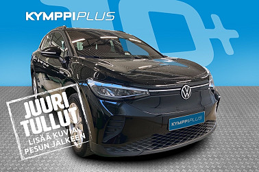 Volkswagen ID.4 Pro Performance 150 kW, akku 77 kWh ** 360 kamera / Koukku / 2x renkaat vanteineen / Lämpöpumppu ** - Vetokoukullinen sähkömaasturi, kaikki mitä suomalainen voi sähköautolta vaatia.