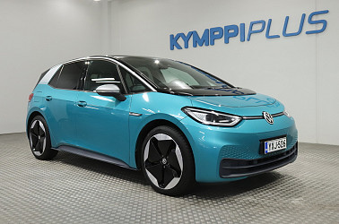 Volkswagen ID.3 1ST Max 150 kW, akku 58 kWh **Matrix-Led, Lämpöpumppu, ACC, Kamera, Navi** - Tyylikäs ja tehokas ID.3 – pitkälle varusteltu sähköauto arkeen ja matkoille.