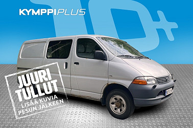 Toyota Hiace 2,5 D-4D 100 5ov pitkä 4WD - Läpijuostava / Eber kellolla / ilmastointi / Vetokoukku / Juuri huollettu