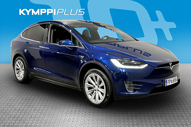 Tesla Model X 100 D - 7-paikkainen / Koukku / Akkutakuu voimassa / Tuore leima