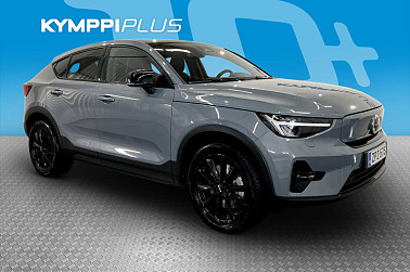 Volvo C40 Recharge Twin Plus aut ** LED / ACC / VOC / Lämpöpumppu / Kamera ** - Panoraama lasikatto / Avaimeton käyttöjärjestelmä / 2 x renkaat ja vanteet / SoH 93,2%