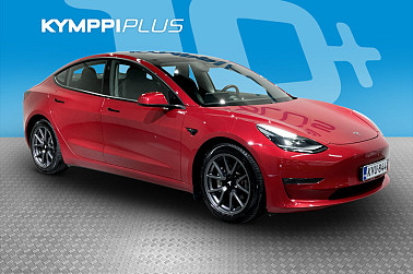 Tesla Model 3 Long Range  ** ACC / Kaistavahti / Blis / LED / P.kamera  / P. tukat / Lasikatto ** - Lämmitettävä ohjauspyörä / 2x Renkaat vanteilla / SoH 89,4 %