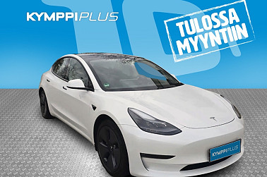 Tesla Model 3 Long Range * Vetokoukku / Matrix-LED / Lämpöpumppu * - ACC / Navi / Lasikatto / 2 x renkaat
