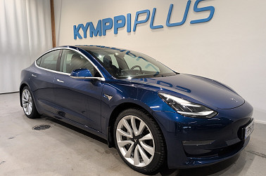 Tesla Model 3 Long Range ** Sininen / Lasikatto / Adapt.Vakkari - Tehoa, tyyliä ja toimintasädettä!