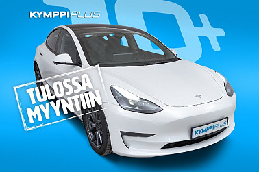 Tesla Model 3 Long Range ** Pearl White / 2x renkaat ja vanteet / Lasikatto / Matrix-Led / Adapt.vakkari ** - Helppoa, huoletonta ja turvallista kulkemista luvassa - osta jo tänään!