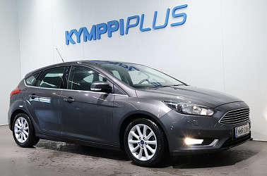 Ford Focus 1,0 EcoBoost 125 hv Start/Stop M6 Titanium 5-ovinen** Jakopää juuri tehty! / Lämpöpaketti / Tutkat / Koukku / Vakkari ** - Jakohihna vaihdettu 07/2025 – huoletonta ajoa hyvin varustellulla Focuksella, toimi heti!
