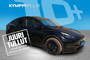 Tesla Model Y Long Range ** ACC / LED / Navi / Kaistavahti / Blis / P.kamera / Lasikatto ** - RAHOITUSKORKO tähän autoon vain 3,89% - Lämpöpumppu / Langaton puhelimen latausalusta / Tehdästakuu
