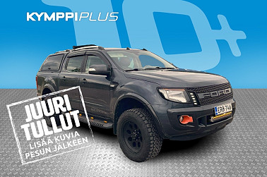 Ford Ranger Super Cab 3,2TDCi 200 hv Wildtrak A6 4x4 **Korotettu / 5-P Pakettiauto / Koukku / Webasto / P.kamera ** - RAHOITUSKORKO tähän autoon vain 1,99% - Huippuvarusteltu Wildtrak neliveto – huollettu ja valmis töihin!