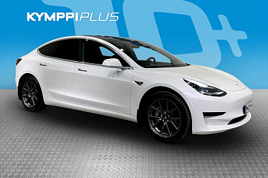 Tesla Model 3 Standard Range Plus ** 2 x renkaat vanteilla / Lasikatto / Autopilot ** - Tyylikäs ja hyvin varusteltu Tesla Model 3 Standard Range Plus, hyvä akku (SoH 90 %), nopea lataus ja erinomainen ajettavuus!