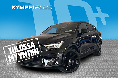 Volvo EC40 Twin Performance Ultra Black Edition ** Tehdastakuu / ACC / Keyless / Alletaittuva vetokoukku / Harman Kardon Sound system ** - RAHOITUSKORKO tähän autoon vain 3,89% - AppleCarPlay / AndroidAuto / Lämmitettävä ohjauspyörä / VOC / LED /
