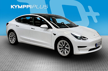 Tesla Model 3 Standard Range Plus ** Kahdet renkaat / ACC / LED / Lasikatto / Navigointi ** - Tesla Model 3 2021 – Hiljainen, nopea ja vaivaton sähköauto
