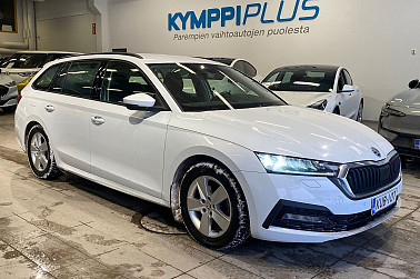 Skoda Octavia Combi 1,0 TSI Ambition eTEC DSG Autom. ** Juuri huollettu / Webasto / Tutkat / LED / Cruise ** - Taloudellinen kevythybridi, kattavat varusteet ja tilava Octavia arjen helppouteenkin asti