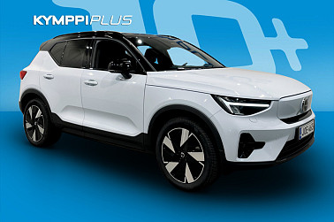 Volvo XC40 Recharge Twin Plus ** Adapt. vak / Muistipenkki / Peruutuskamera / Vetokoukku / BLIS / Tehdastakuu ** - Tehokas, tyylikäs ja täynnä huippuvarusteita – sähköauto vailla kompromisseja!