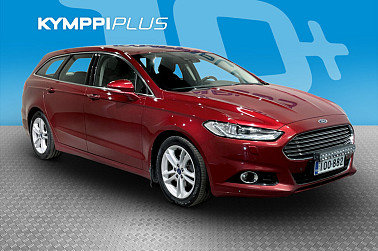 Ford Mondeo 2,0 TDCi 140hv PowerShift Titanium A6 Wagon ** LED / Vakkari / Koukku / P.tutkat / Kessy / Webasto ** - Lämmitettävä tuulilasi / Sähkötoiminen takaluukku /  Digimittaristo