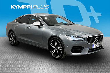 Volvo S90 T8 AWD R-Design Plus aut ** ACC / B&W / HUD / Nahat / Navi / Sähköluukku - Navi / 360 kamera / Kattoluukku / Huippuvarusteet!