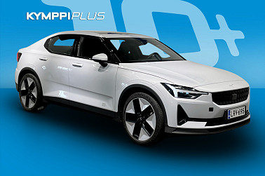Polestar 2 Long Range Dual Motor, 300kW, 78kWh ** Plus / Harman & Kardon / Lasikatto / Lämpöpumppu - Polestar 2 yhdistää huipputeknologian, suorituskyvyn ja tyylikkään muotoilun.
