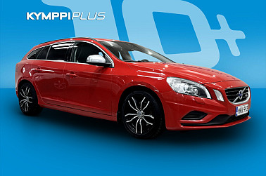 Volvo V60 D5 AWD R-Design aut ** / Webasto / Puolinahat / Tutka / ** - Tyylikäs ja suorituskykyinen Volvo V60 D5 AWD R-Design automaatti!