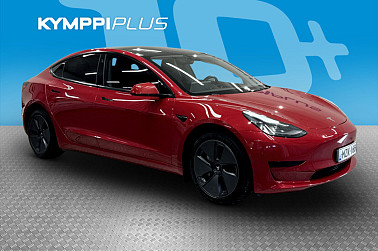 Tesla Model 3 Standard Range Plus * 2. Omisteinen Suomi-auto / Matrix-LED / Lämpöpumppu * - SoH 92,3%! / 2 x Hyvät renkaat ja vanteet / ACC / Lasikatto