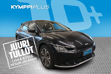 Kia EV6 AWD 58 kWh 235 hv ** 2-Om. Suomiauto / Koukku / 2x renkaat ja vanteet ** - RAHOITUSKORKO tähän autoon vain 3,89% - Fiksun hintainen, tilava ja upeasti varusteltu luotettava Kia sähköauto!