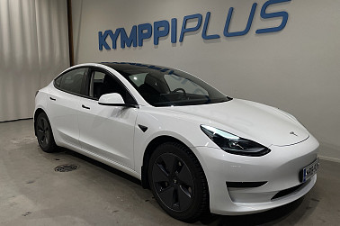 Tesla Model 3 Standard Range Plus** ACC / Lasikatto / Navi / P-kamera / Valkoinen - Tyylikäs ja tehokas Tesla Model 3 SR+ – huippukuntoinen, nopeasti ladattava ja modernisti varusteltu.