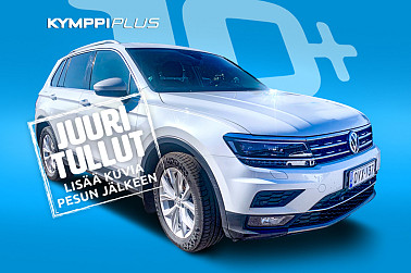 Volkswagen Tiguan Highline 2,0 TDI SCR 110 kW (150 hv) 4MOTION DSG * 1. Omisteinen Suomi-auto / LED / ACC * - Tyylikäs ja tehokas Tiguan Highline 4MOTION DSG! Varusteita täynnä: Webasto, LED-valot, ACC. Merkkihuollettu – loistokunnossa!