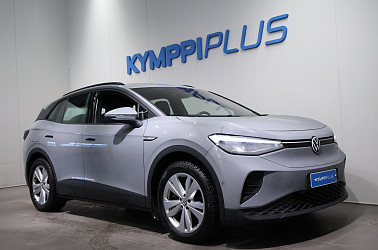 Volkswagen ID.4 Pro Performance 150 kW, akku 77 kWh ** Sähkö koukku / Peruutuskamera / 2x renkaat vanteineen ** - Suomalaisten suosima tilava sähkömaasturi! Varusteltu suomalaiseen käyttöön!