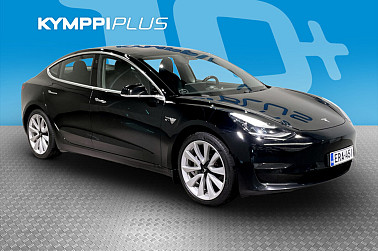 Tesla Model 3 Long-Range Dual Motor AWD ** LED / P.kamera / Kaistavahti / ACC  / Blis / Navi / Lasikatto / 2x renkaat vanteilla - Suomi-auto / 2x kaapelit / Soh 83,9 %