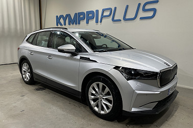 Skoda Enyaq 60 iV ** Matrix-Led / Vetokoukku / Peruutuskamera / Vakkari / Lämpöpumppu ** - ** Navi / CarPlay / 2x renkaat vanteineen **