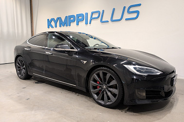 Tesla Model S P 100 D Ludicrous+ * EAP / Musta / Nahkasisusta / 21
