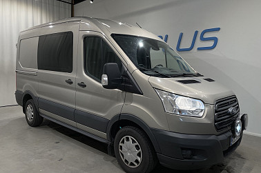 Ford Transit Van 310 2,0 TDCi 170 hv M6 Etuveto Trend L2H2 4,19 ** Webasto / Peruutuskamera / Suomi-auto / Vakkari / Vetokoukku / Pariovet ** - Webastolla, koukulla ja pariovilla varusteltu Transit valmiina uusiin koitoksiin!