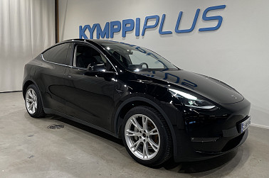 Tesla Model Y Long Range ** Musta / Matrix LED / Lämpöpumppu / Lasikatto ** - ** SoH 93,4% / Takuu voimassa / Akuston esilämmitys **