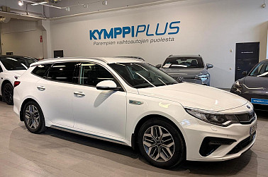 Kia Optima 2,0 GDI PHEV Business Luxury SW A/T**ACC / Peruutuskamera / Harman & Kardon / Tutkat / Nahat / Sähköiset etuistuimet** - Kia Optima PHEV SW 2020 – Tilava plug-in hybridi hyvällä varustelulla