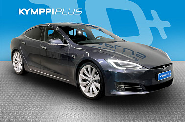 Tesla Model S 100 D - Led / Panoraama / Autopilot / Ccs-päivitys / 2 x renkaat vanteilla / Midnight silver / Jarrut juuri uusittu.