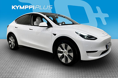 Tesla Model Y Long Range **Valkoinen sisusta / Vetokoukku / AMD Ryzen / Matrix-Led / Panorama** - 1-omisteinen suomi-auto / Kahdet renkaat ja vanteet