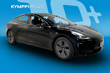 Tesla Model 3 Standard Range Plus ** Musta / Matrix-LED / Lasikatto / 18’’ Aero - Tyylikäs sähköauto lasikatolla, lämpöpumpulla ja kattavilla ajoavustimilla.