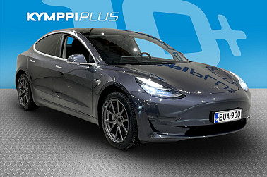 Tesla Model 3 Standard RWD ** Adapt.vakkari / Lasikatto / Led / Kamera / Navi / Nahkasisusta ** - Tehoa, tyyliä ja taloudellisuutta! SoH 91,5%